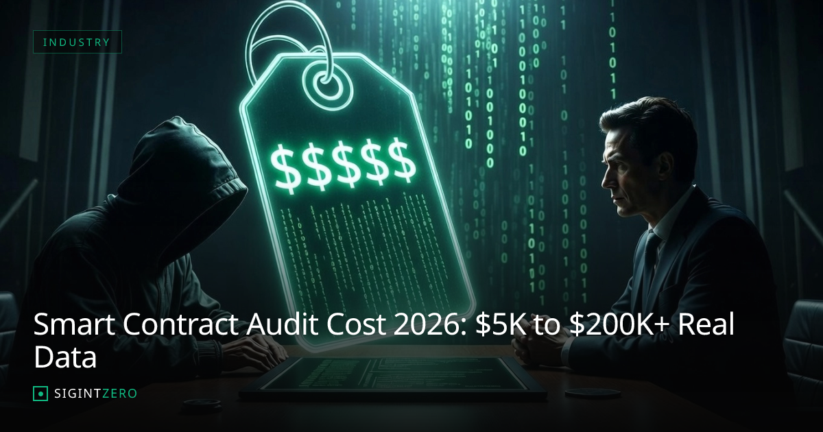 Smart Contract Audit Cost 2026: $5K to $200K+ Real Data | SigIntZero